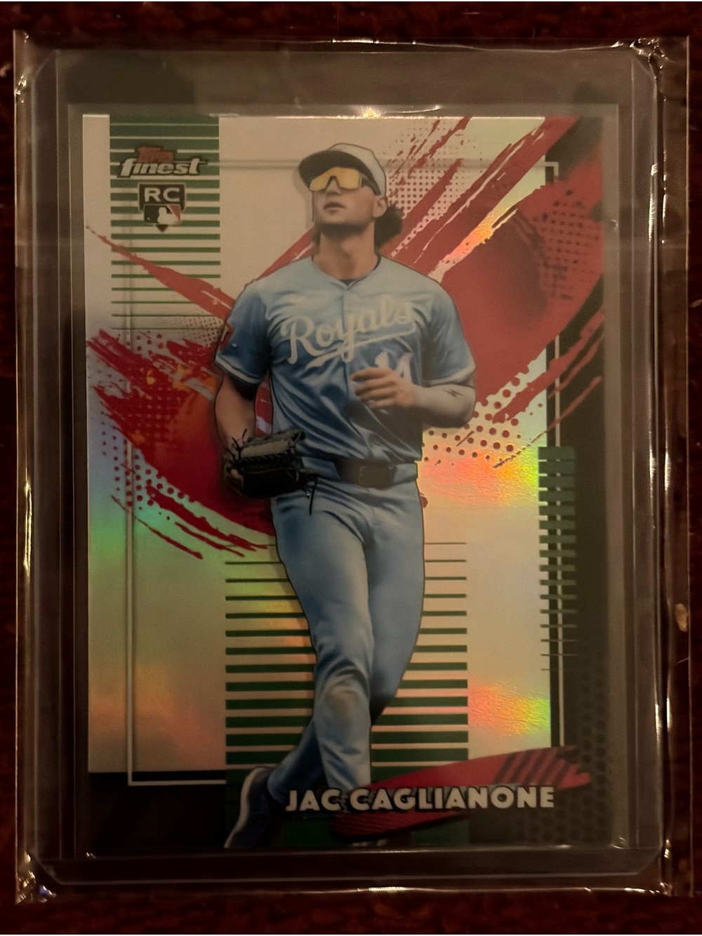 2026 Topps Finest Jac Caglianone RARE TIER Refractor Rookie Card RC #201 Royals